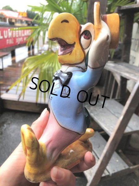 画像13: 40s Vintage Disney AMERICAN POTTERY Jose Carioca Ceramic Figure (B545) (13)