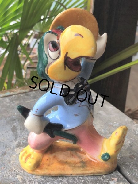 画像11: 40s Vintage Disney AMERICAN POTTERY Jose Carioca Ceramic Figure (B545) (11)
