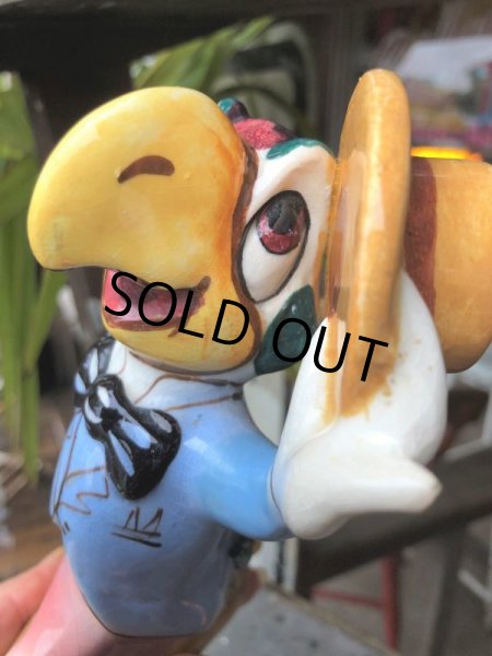 画像6: 40s Vintage Disney AMERICAN POTTERY Jose Carioca Ceramic Figure (B545) (6)