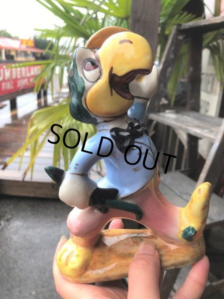 画像14: 40s Vintage Disney AMERICAN POTTERY Jose Carioca Ceramic Figure (B545) (14)