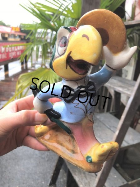 画像12: 40s Vintage Disney AMERICAN POTTERY Jose Carioca Ceramic Figure (B545) (12)