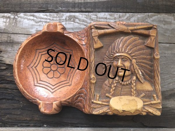 画像2: 40s Vintage Western Indian Cigarette Box & Ashtray (B549) (2)