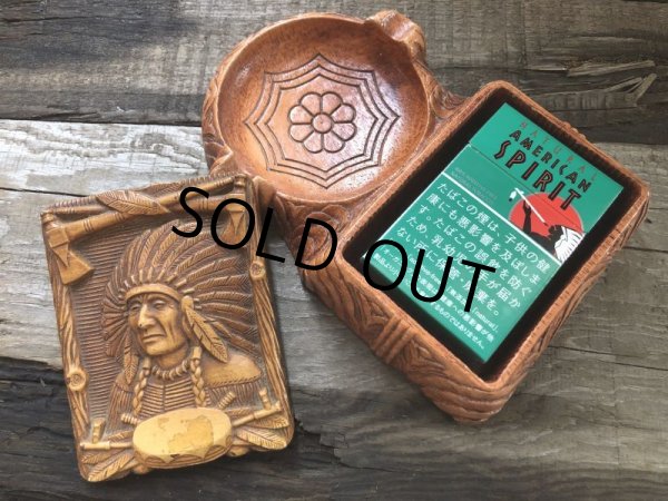 画像10: 40s Vintage Western Indian Cigarette Box & Ashtray (B549) (10)