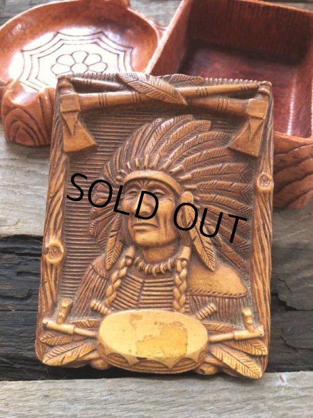 画像8: 40s Vintage Western Indian Cigarette Box & Ashtray (B549) (8)