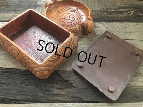 画像4: 40s Vintage Western Indian Cigarette Box & Ashtray (B549) (4)