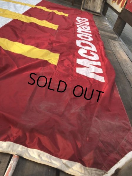 画像15: 70s Vintage Original McDonald's Flag Banner Sign (B565)  (15)