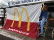 画像1: 70s Vintage Original McDonald's Flag Banner Sign (B565)  (1)