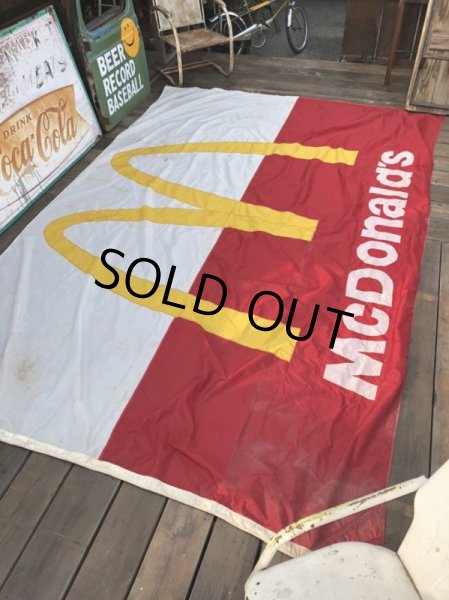 画像5: 70s Vintage Original McDonald's Flag Banner Sign (B565)  (5)