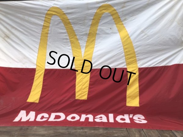 画像3: 70s Vintage Original McDonald's Flag Banner Sign (B565)  (3)