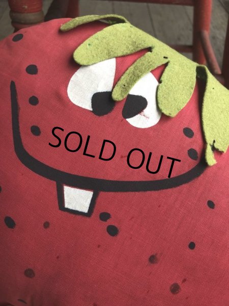 画像8: Vintage Funny Face Cloth Doll Freckle Face Strawberry (B574) (8)