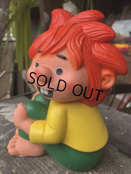 画像7: 80s Vintage Pumuckl Vinyl Coin Bank (B588) (7)