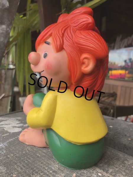 画像2: 80s Vintage Pumuckl Vinyl Coin Bank (B588) (2)