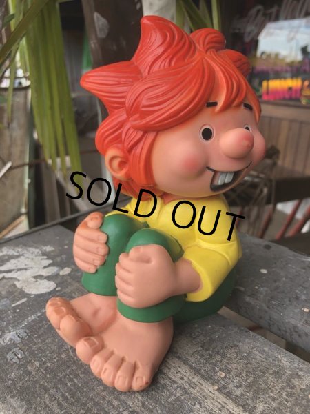 画像4: 80s Vintage Pumuckl Vinyl Coin Bank (B588) (4)