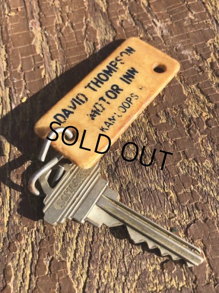 画像3: Vintage Motel Key David Thompson Moto Inn #215 (B596) (3)