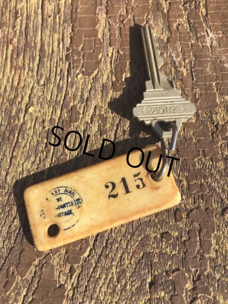 画像2: Vintage Motel Key David Thompson Moto Inn #215 (B596) (2)