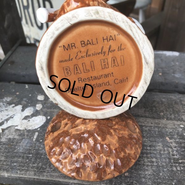 画像2: 60s Vintage Bali Hai Restaurant Headhunter Tiki Mug (B619) (2)