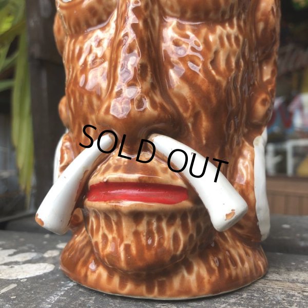 画像11: 60s Vintage Bali Hai Restaurant Headhunter Tiki Mug (B619) (11)
