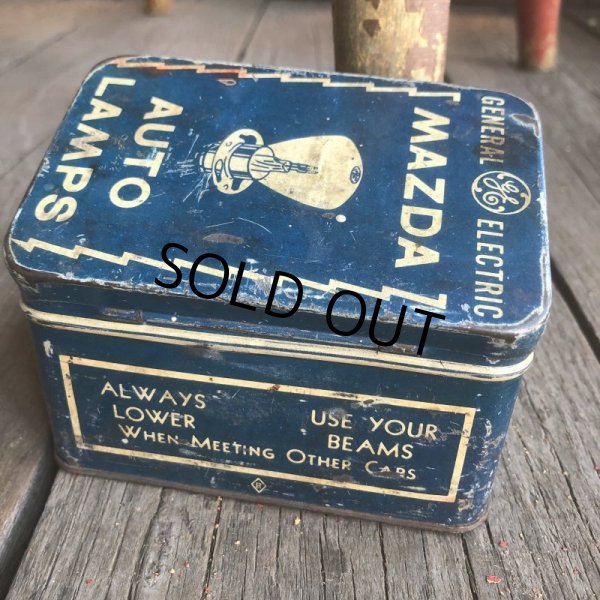 画像6: 30s Vintage Mazda Auto Lamp General Electric GE Tin (B624)  (6)