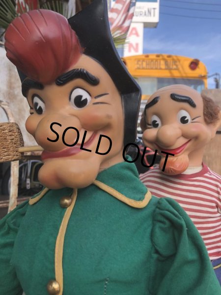 画像19: 50s Vintage Al Capp's Yokum family Mammy & Pappy Dogpatch Doll Set  53cm (B623) (19)