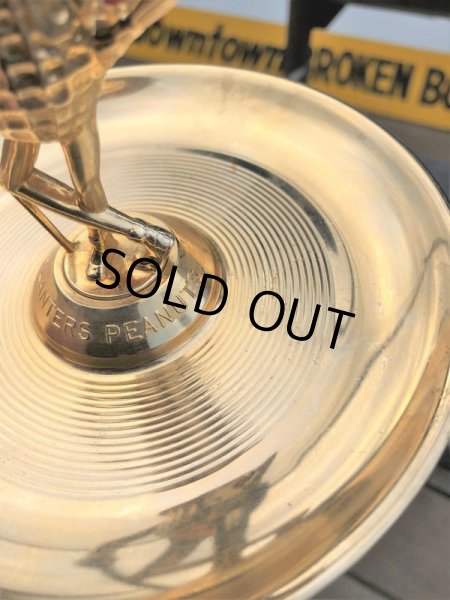 画像6: Vintage Mr Peanut Gold Tone Metal Snack Dish & Ashtray (B627) (6)