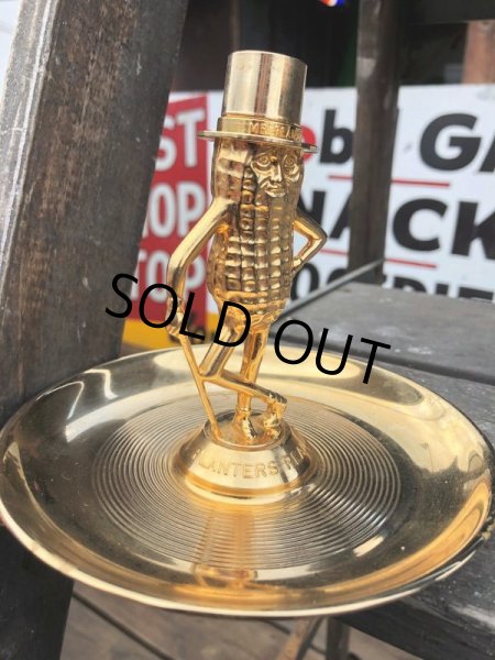 画像4: Vintage Mr Peanut Gold Tone Metal Snack Dish & Ashtray (B627) (4)
