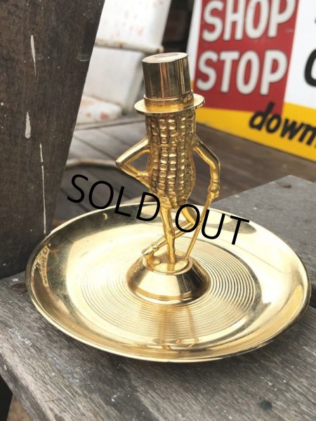 画像3: Vintage Mr Peanut Gold Tone Metal Snack Dish & Ashtray (B628) (3)