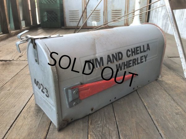 画像10: Vintage U.S.A Galvanized Steel US Mail Box (B629) (10)