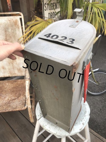 画像8: Vintage U.S.A Galvanized Steel US Mail Box (B629) (8)
