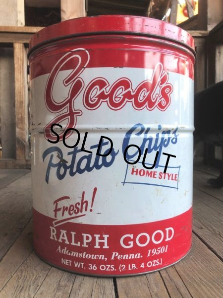 画像3: Vintage RALPH GOOD Potato Chips Tin Can (B639) (3)