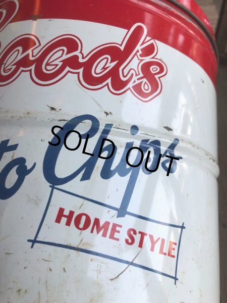 画像7: Vintage RALPH GOOD Potato Chips Tin Can (B639) (7)