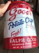 画像10: Vintage RALPH GOOD Potato Chips Tin Can (B639) (10)