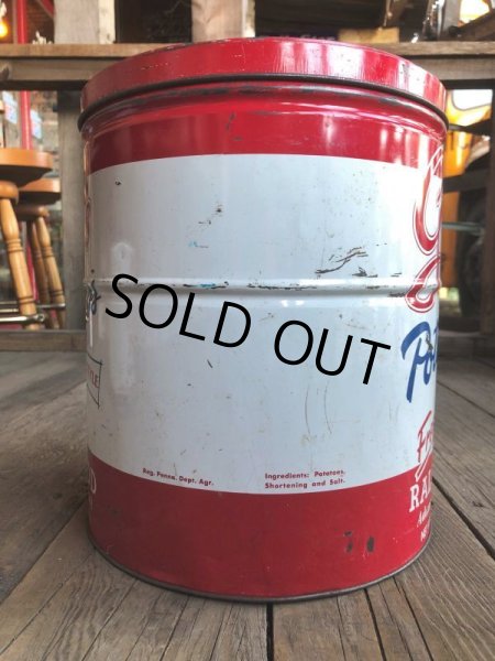 画像2: Vintage RALPH GOOD Potato Chips Tin Can (B639) (2)