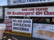 画像5: 80s Vintage Original McDonald's Hamburgers & Cheeseburgers Banner Sign (B641)  (5)