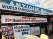 画像1: 80s Vintage Original McDonald's Hamburgers & Cheeseburgers Banner Sign (B641)  (1)