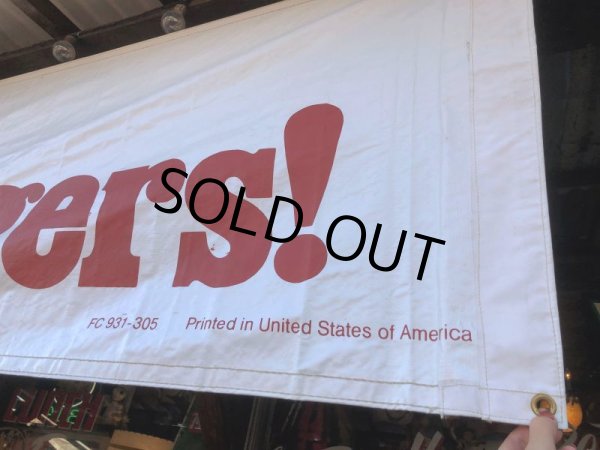 画像11: 80s Vintage Original McDonald's Hamburgers & Cheeseburgers Banner Sign (B641)  (11)