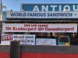 画像10: 80s Vintage Original McDonald's Hamburgers & Cheeseburgers Banner Sign (B641)  (10)