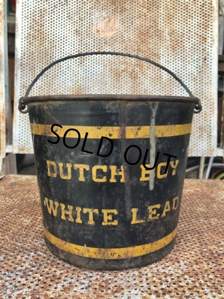 画像1: Vintage Dutch Boy Paint Pail Can 25 pound (B645) (1)