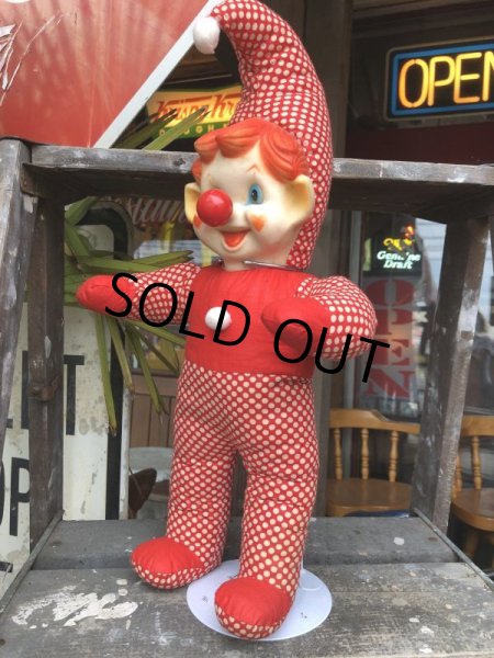 画像3: Vintage Musical Toy Clown Rubber Face Doll (B645) (3)