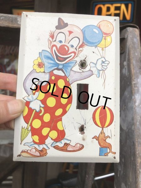 画像5: Vintage Clown Switch Plate (B647) (5)