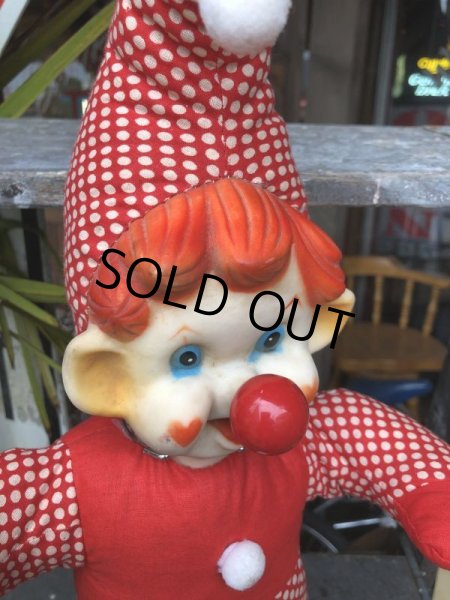 画像7: Vintage Musical Toy Clown Rubber Face Doll (B645) (7)