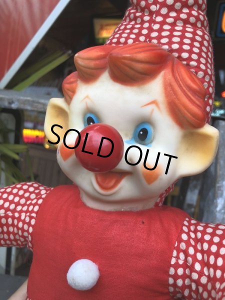 画像6: Vintage Musical Toy Clown Rubber Face Doll (B645) (6)
