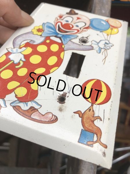 画像3: Vintage Clown Switch Plate (B647) (3)