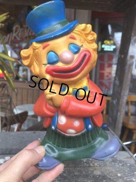 画像1: Vintage Clown Plastic Doll (B652) (1)