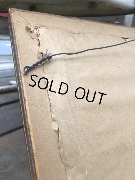 画像6: Vintage Clown cross-stitch W/Frame (B646) (6)