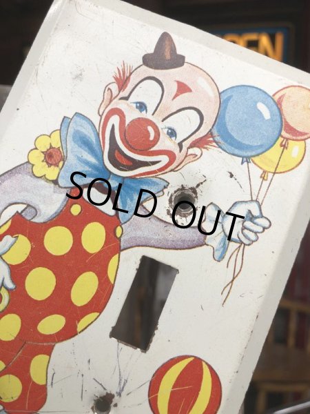 画像2: Vintage Clown Switch Plate (B647) (2)