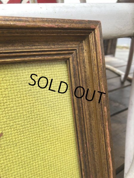 画像2: Vintage Clown cross-stitch W/Frame (B646) (2)