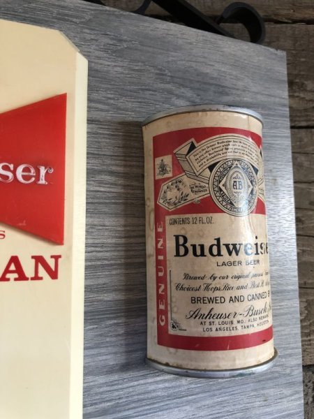 画像7: Vintage Budweiser Beer 3D Can BAR Display Sign (B654) (7)