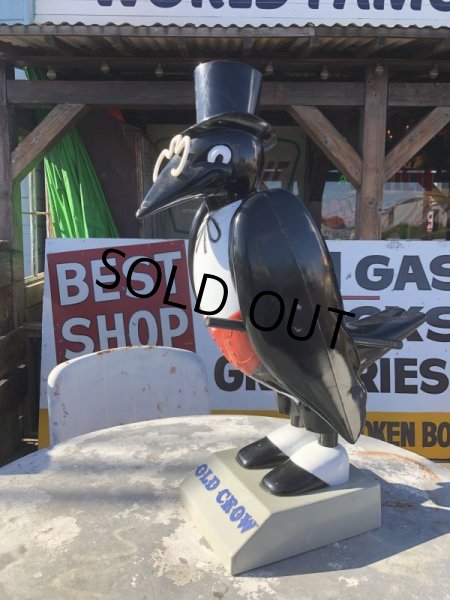 画像3: Vintage OLD CROW Kentucky Whiskey Store Display Statue (T655) (3)