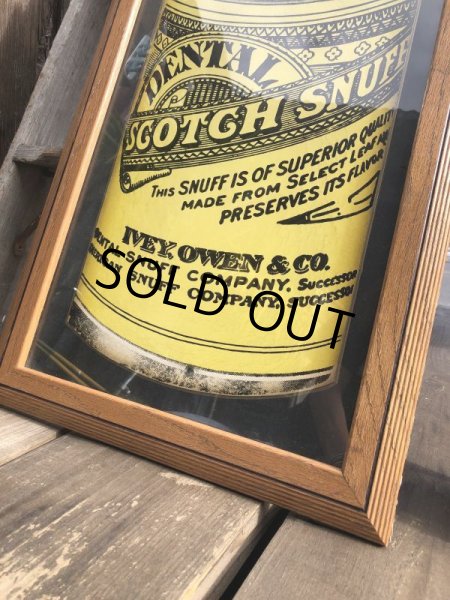 画像4: 30s Vintage Dental Scotch Snuff Chewing Tobacco Sign (T656) (4)