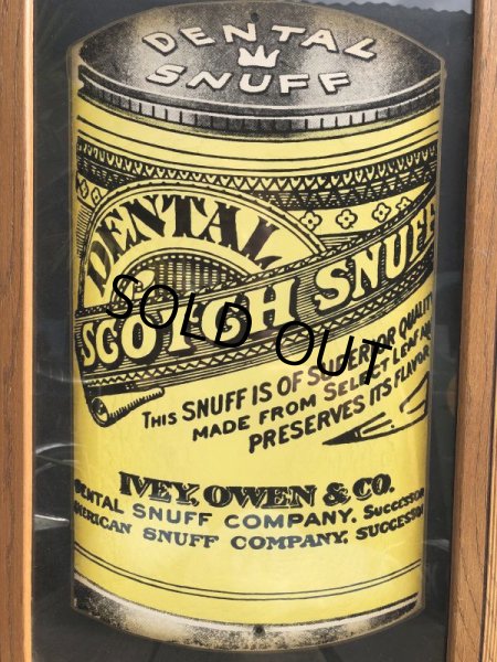 画像8: 30s Vintage Dental Scotch Snuff Chewing Tobacco Sign (T656) (8)